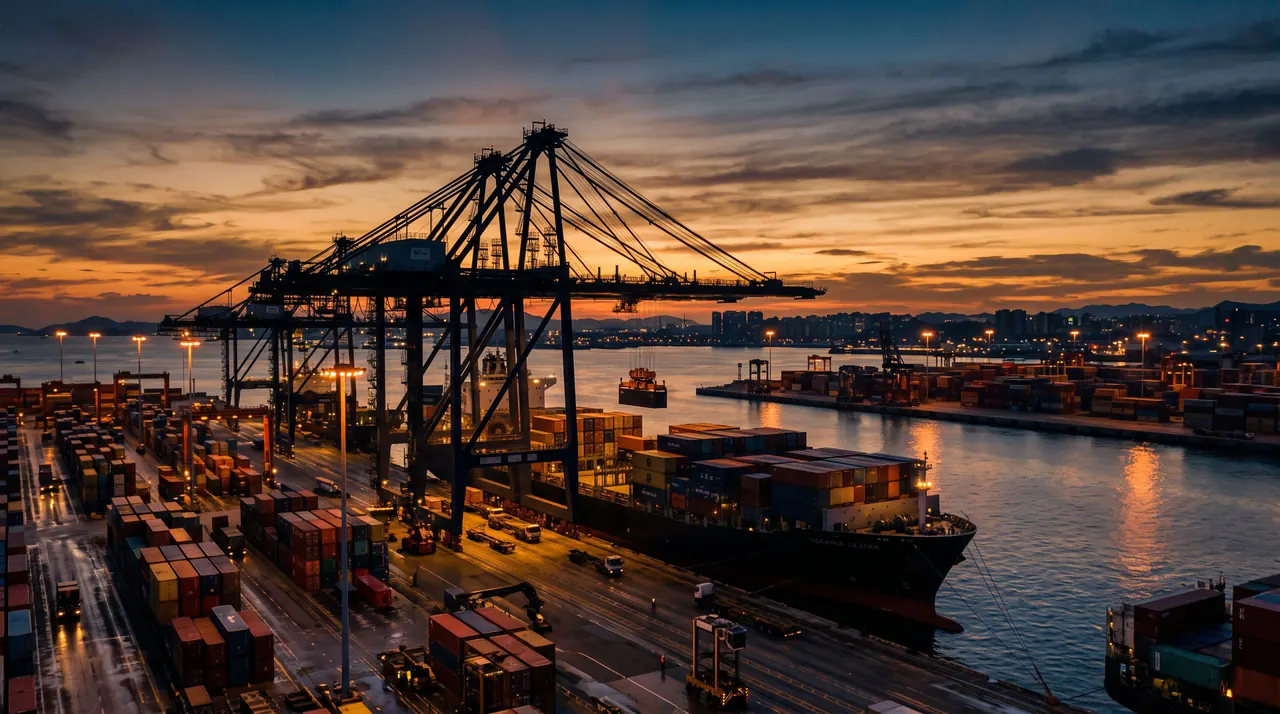 Containers at port, bound for ORKAY's export markets
